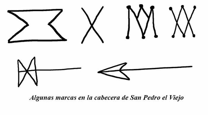 MARCAS DE CANTERO EN LA CABECERA DEL TEMPLO